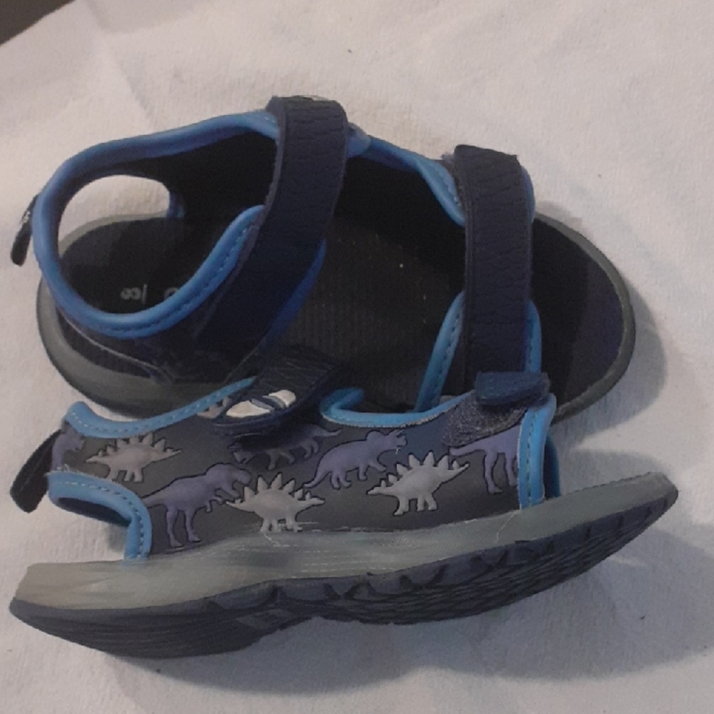 Carter's Blue and Gray Sporty Sandals with Velcro Straps